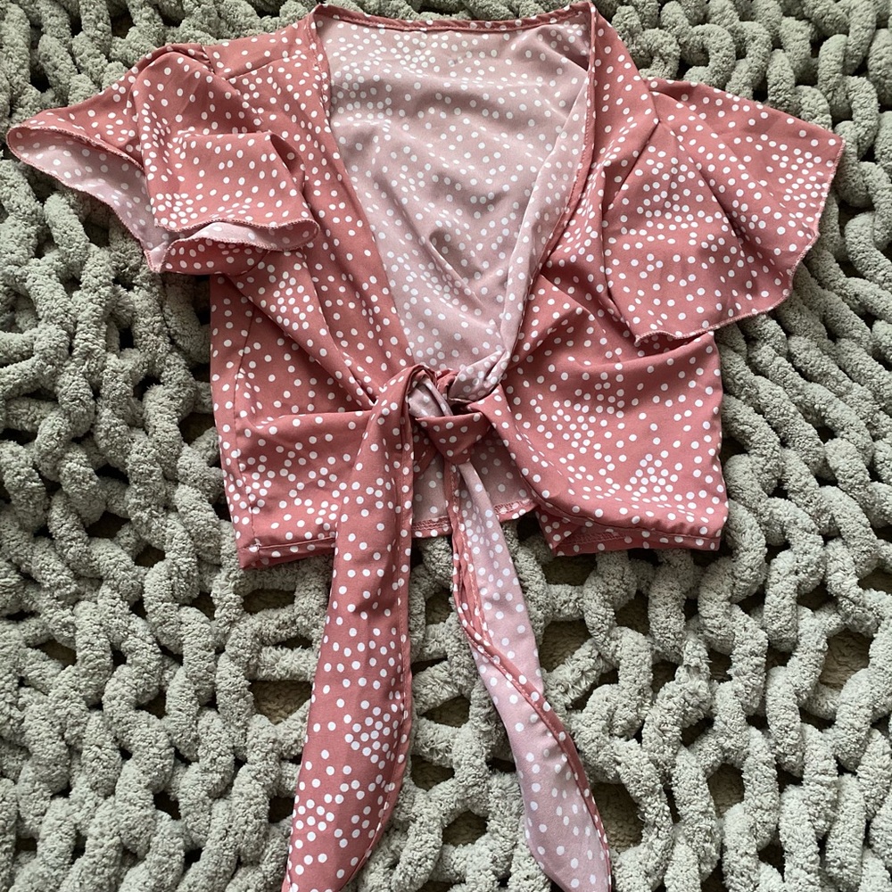 Polka dot blouse